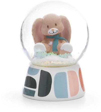 NICI Schüttelkugel Hase Fjella 6,5cm braun - Schneekugel, Glimmerkugel- Tolle Geschenkidee