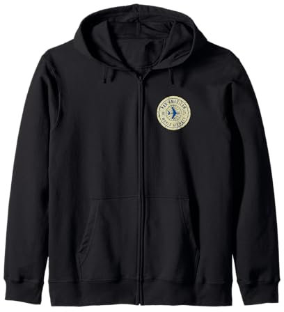 Pan Am 1927 World Airways Plane Badge Logo Zip Hoodie