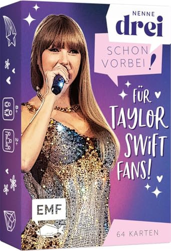 Edition Michael Fischer Kartenspiel: Nenne DREI – Schon vorbei! ... für Taylor Swift-Fans! Das rasante Wortspiel mit über 120 Kategorien für Swifties ab 8 Jahren, White