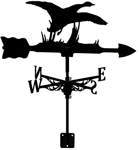 Girouette de ferme, kit d'indicateur de direction en acier inoxydable pour animaux, kit d'indicateur de direction pour l'extérieur, outils de mesure pour girouette, oie