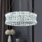 AOOCHOK Luxus Kristall Kronleuchter Modern Pendelleuchte Chrom, Klein Hängeleuchte Kristall Lampe, für Wohnzimmer, Esszimmer, Schlafzimmer, Restaurant, D40 cm