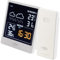 infactory Temperaturstation: Wetterstation mit Außensensor, VA-Farbdisplay, Wetterprognose, weiß (Wetterstation Funk mit Außensensor, Funk Farbdisplays, Wetter)