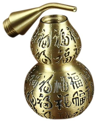 QUMIIRITY Gourd Decor Desktop Craft Adornment Chinese Luck Gourd Statue Figurine Home Decor Ornament for Living Desk
