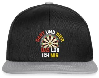 Spreadshirt Dartboard Dart und Bier Das Lob ich Mir Snapback Cap