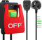 230V Single Phase On/Off Switch 18A, Router Table Emergency Stop Button Paddle Switches Quick Power Off for Milling Machines, Table saw and Electrical Equipment