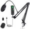 SUNEOWALY USB-Kondensatormikrofon, Professionelle USB Mikrofon Set mit Stummschalttaste,RGB Licht Modi, Mikrofonarm und Pop Filter, Gaming Microphone für Podcasting, Aufnahme, YouTube, Home Studio