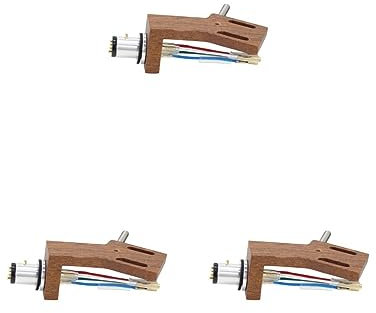 Lot de 3 coques en bois pour tourne-disque