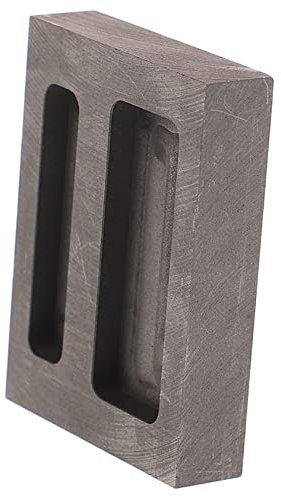 HOMSFOU Zwei-Loch-Öltankform Barren Stichworte Aluminiumform Form zum Gießen Ölrillenform Kokillen zum Gießen von Metall Gusssandform schmelzende Metallform Graphit Black