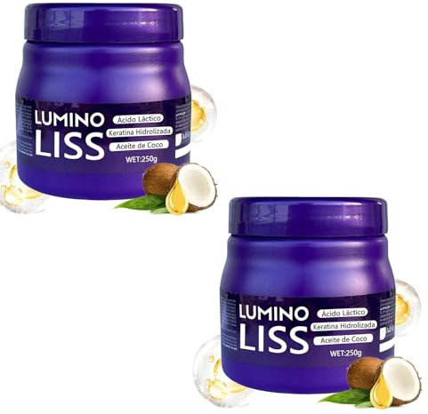 Lumino Liss Alisado, LuminoLiss Alisado, Lumino Liss sin formol – 250 g alisador para cabello liso sedoso y sin encrespamiento – con brillo duradero y suavidad natural (2)