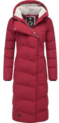 Ragwear Damen Winter-Steppmantel Pavla Long wasserdicht und atmungsaktiv | Länge: wadenlang | Wärmegrad 3 von 3 – warm gefüttert | wasserdicht, winddicht und atmungsaktiv | gefütterte Kapuze
