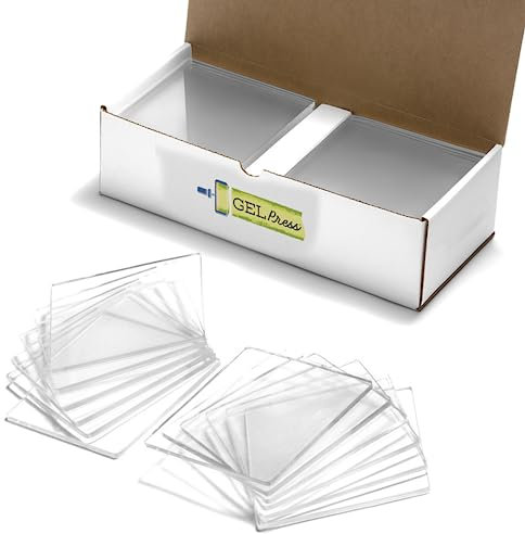 Gel Press Monoprinting Print Plates – 6” x 6” Gel Plate Class Pack Value Pack - Printmaking Supplies - Reusable Gel Printing Plates for Press Art for Card Making, Scrapbooking, Arts and Crafts