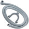 SPARES2GO Universal Drain Hose with Right Angle End for Dishwashers (2.5m, 19mm / 21mm)