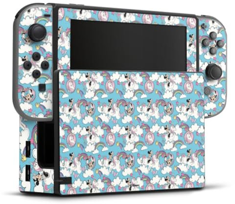 Autocollant Compatible avec Nintendo Switch Sticker Film Autocollant Disney Minnie Mouse Licorne