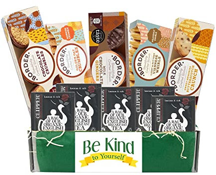Border Biscuits Hamper Gift Box Full Size Packets Food Treat Box For Men & Women Care Package| Birthday|Thank You Gift Box