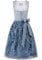 Stockerpoint Damen Sidonia Midi Dirndl, Rauchblau, 46