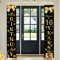 Happy 16th Birthday Door Banner Party Decorations,Black Gold Fabric 16th Birthday Door Porch Sign Banner for boys Girls Women Men 16 Years OldBirthday Party Indoor Outdoor Decor Supplies