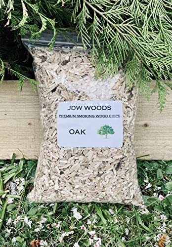 10 Litres Oak Smoking Wood Chips for BBQ and Food Smoker 100% Natural Specially Prepared for Food Smoking