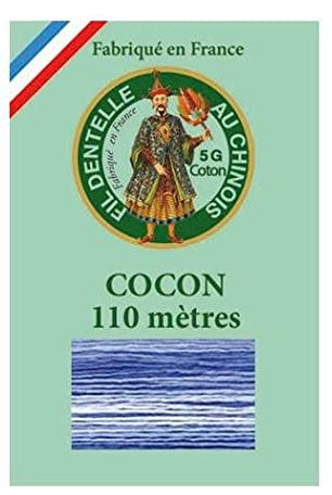 Sajou Cocon Calais - Fil Dentelle & Broderie - Fil au Chinois Fabriqué en France - Coloris 6934 - Barbeau