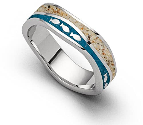 DUR Damen Ring WelleFischschwarm aus 925er Silber Größe 60 (19.1) R5664.60, 60 (19.1)