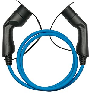 Kabelmeister Typ 2 Ladekabel | 7,5m lang - blau | 11 kW - für Elektro- und Hybridfahrzeuge - 16A | 3-Phasig | Mode 3 - geeignet für PHEV, BEV & EV
