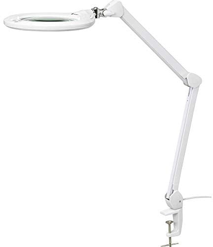 TOOLCRAFT TO-7427319 Lampe loupe LED avec borne 1160 lm 178 mm (7) Grossissement=1.75 x 178 mm Classe d'efficacité éne