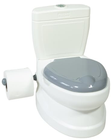Kids Potty Training Toilet Seat | Toilet Potty with Flush Sound & Light | Portable Easy Clean Removable Pot & Seat | Toddler Potty Toilet | Educational Toddler Travel Essentials | One Size