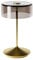 SIGOR Numotion - Dimmbare LED Akku-Tischleuchte Indoor & Outdoor, IP54 spritzwassergeschützt, Höhe 26,5 cm, aufladbar mit Easy Connect, 12 h Leuchtdauer, goldfarben
