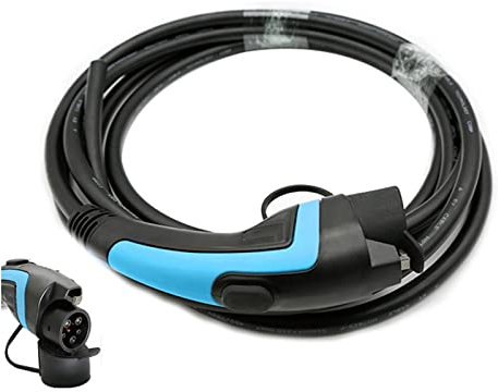 LXSWY elektroauto ladekabel 16 A 32 A SAE J1772 Elektrisch mit 5 m langem UL/TUV-Kabel einphasiger EV-Anschluss 85–220 V Standarderdung Typ 1 AC (Color : 32A with 5m Cable)