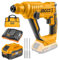 Ingco Crhli160175man Tassellatore A Batteria 20 V Sds Plus Set Martello Demolitore Brushless Con Batteria 7,5 Ah Caricabatterie 4 Ah Borsa e 3 Punte