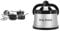 Ninja ZEROSTICK Stackable Cookware 5-Piece Pan Set, 3 Saucepans with Oven-Safe Glass Lids & AnySharp Knife Sharpener, Hands-Free Safety, PowerGrip Suction, Safely Sharpens All Kitchen Knives