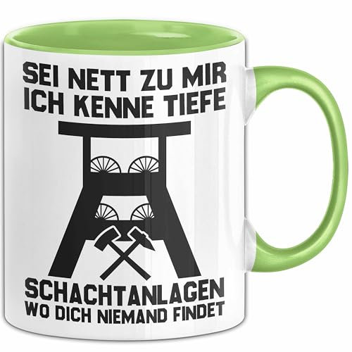 Ruhrpott Tasse Geschenk Zechen Lustiges Geschenk Für Männer (Grün)