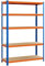 Yaheetech Schwerlastregal 180 x 120 x 45 cm Lagerregal 5 Böden Metall Regal Max. Belastbarkeit : 875kg Orange & Blau