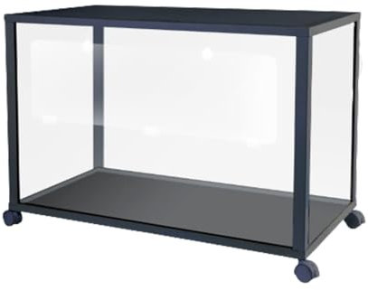 Large Transparent Acrylic Hamster Cage for Guinea Pig Breeding - Thick Paved Landscaping Villa - Ideal Habitat for Gerbil, Syrian Dwarf Mice