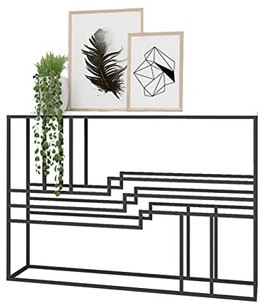 EPOTRDCV Couchtisch, Schmiedeeiserner Langer Tisch, Marmor-Veranda-Tisch, Trenntisch für das Wohnzimmer zu Hause, Kreativer Wandtisch
