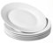 PALUPLUS Set 6 Piatti Piani in Vetro Opaco colore Bianco, Diametro 24 cm e Altezza 2 cm, Adatti per Microonde, Lavabili in Lavastoviglie, Ideali per Uso Quotidiano e Cene Formali -8102F