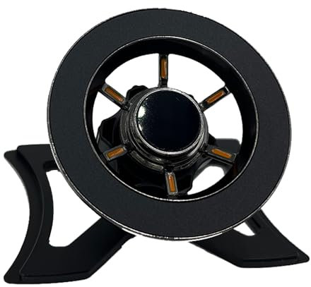 MICMXMO Support Téléphone Magnétique Compatible avec Audi A3 8P (2004-2013), Super Aimants Support Telephone Voiture Compatible avec Magsafe, pour iPhone 16/15/14/13/12, 360° Rotation, Noir