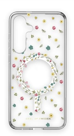 IDEAL OF SWEDEN Clear Samsung S24 Plus Hülle MagSafe – Petite Floral Design, Dünnes Und Leichtes Case, Stoßfest, Stylisch Und Langlebig Für Optimalen Schutz Im Alltag.