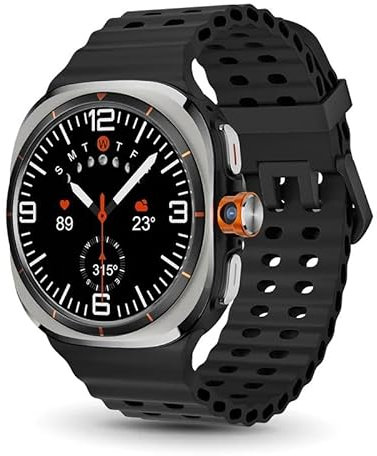 U8 Ultra Smart Watch Android OS 4G/5G Sim Card GPS WIFI Rotary Camera Global Calling 128GB Storage Amoled Screen Smartwatch (all black,4GB 64GB)