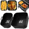 Moule Silicone Air Fryer, Accessoire Air Fryer Compatible avec Philips Dual Basket Airfryer série 3000 NA350, Moule Airfryer Réutilisable Plat
