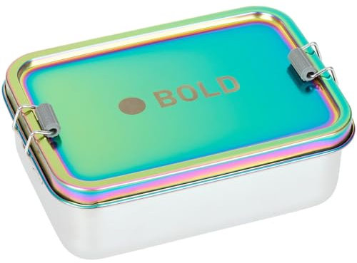 LÄSSIG Bold Lunchbox Stainless Steel Rainbow