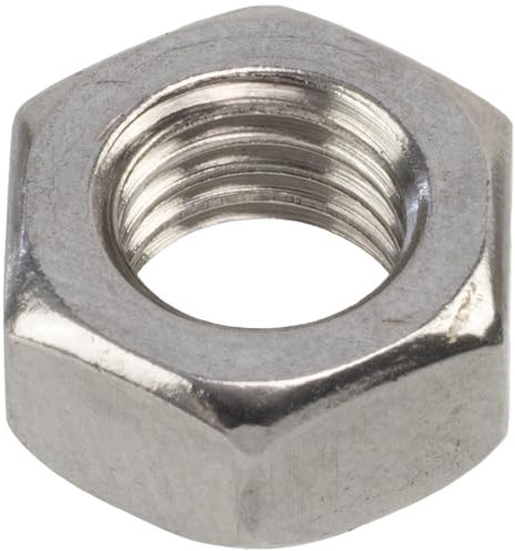 AERZETIX - Confezione da 40 dadi esagonali M7x1 mm con filetto metrico - in acciaio inossidabile - colore argento