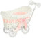 Ailan Kreative Süßigkeiten Schubkarre für Hochzeitsmittelstücke, ABS, geeignet für Zuhause und draußen, Aufbewahrung von Süßigkeiten, Ornament, Dusche, Rosa