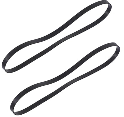 Housoutil 2 Piezas Correa de Goma para Tocadiscos y Grabadora Cinta de Repuesto Flexible y Duradera para Fonógrafo de Accesorio para Restaurar Funcionamiento