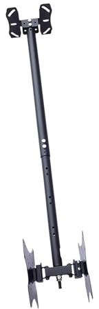 ZJXANMZ Adjustable Ceiling TV Mount Bracket - Ceiling TV Mount, Double Sided Ceiling TV Mount Bracket for 22-43 Inch TVs, Holds 2 Back to Back TVs TV Stand, Max 200x200mm