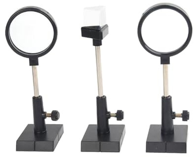 JWQFBC Sussidio Didattico per Sperimentare con L'ottica Fisica, Lenti, Progetti Fai-da-Te, Strumento Dimostrativo per L'apprendimento Scolastico, Reg, 3 Pezzi