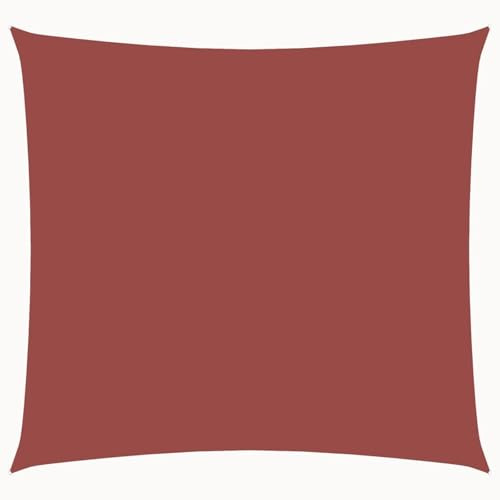 HOMELEN Sonnensegel Oxfordgewebe Quadratisch 2 x 2 m Terracotta, Sonnensegel für Garten, Terrasse, Pergola & Balkon – 90% UV-Schutz inklusive Montageset, wasserdicht UV50+, Sonnenschutz Balkon