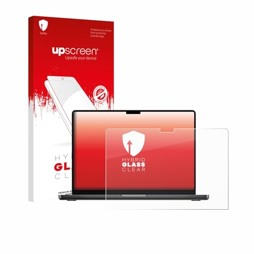 upscreen Schutzglas für Apple MacBook Pro 14 M5 2026 Schutzfolie Panzer Folie Glas [Extrem Kratzfest 9H, Anti-Fingerprint, Ultra-Transparent]