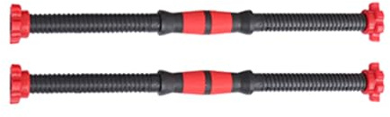 EXAOMBLE Dumbbell Bars for Strength Training Prevents Weight Plate Sliding 2pcs 50cm with Spinlock Collars and 4pcs Nuts Random Color for Arms Training and Warm Ups