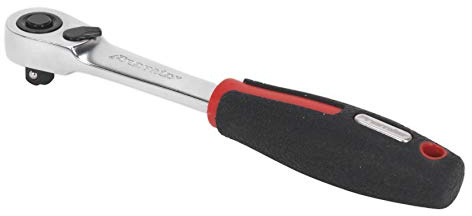 Sealey Ak8980 Ratchet Wrench 1/4In Sq Drive Compact Head 72T Flip Reverse