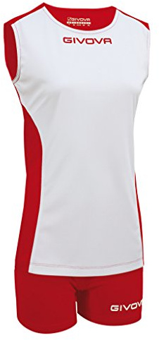 Givova KIT Volley Piper Bianco/Rosso Tg. L